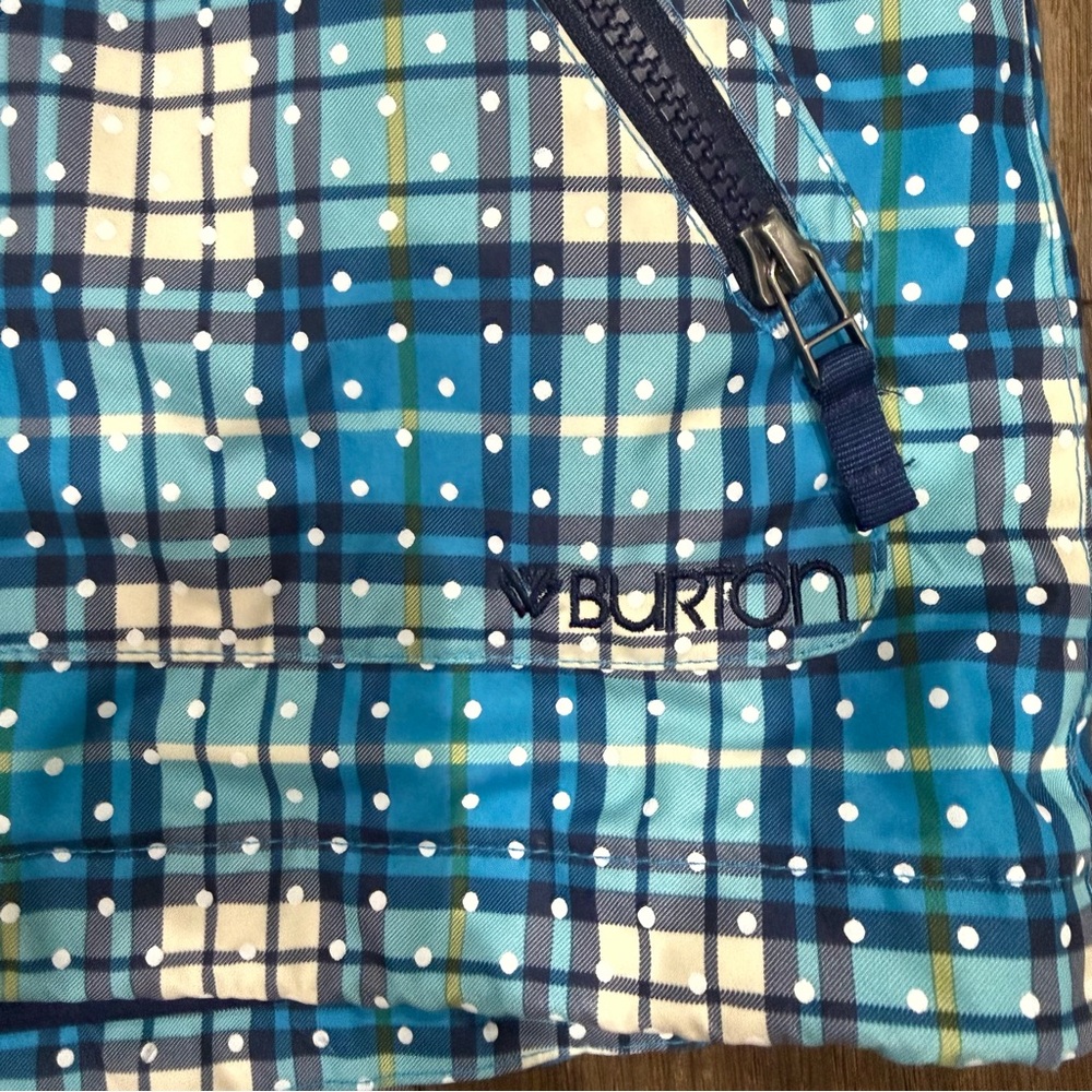 Burton The White Collection Blue Plaid DryRide Ski Snowboard Jacket - Picture 3 of 10